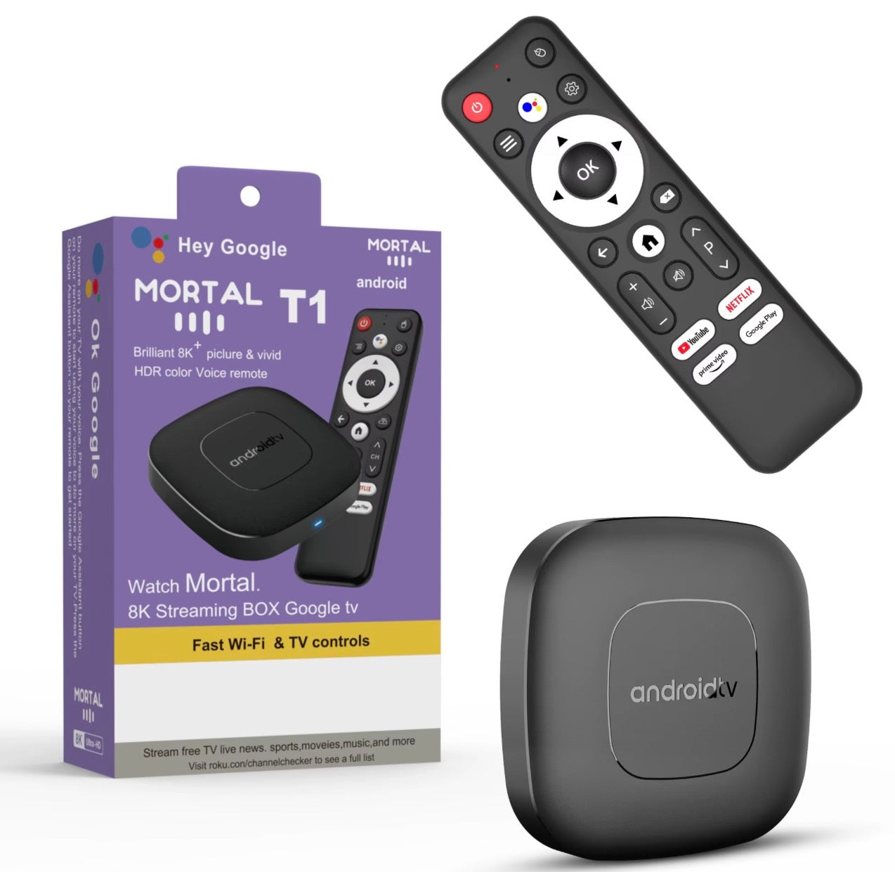 TV Box Mortal T1 Streaming 8K