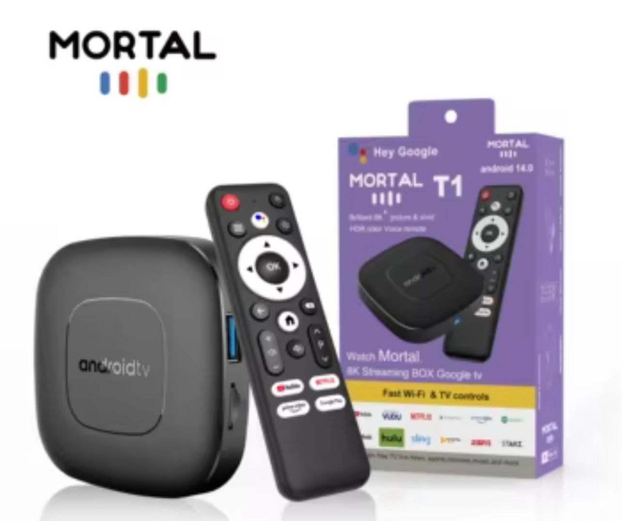TV Box Mortal T1 Streaming 8K