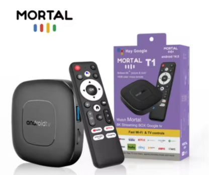 TV Box Mortal T1 Streaming 8K