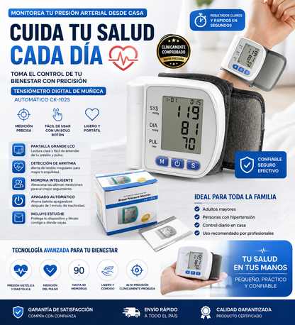 TENSIÓMETRO DIGITAL DE MUÑECA