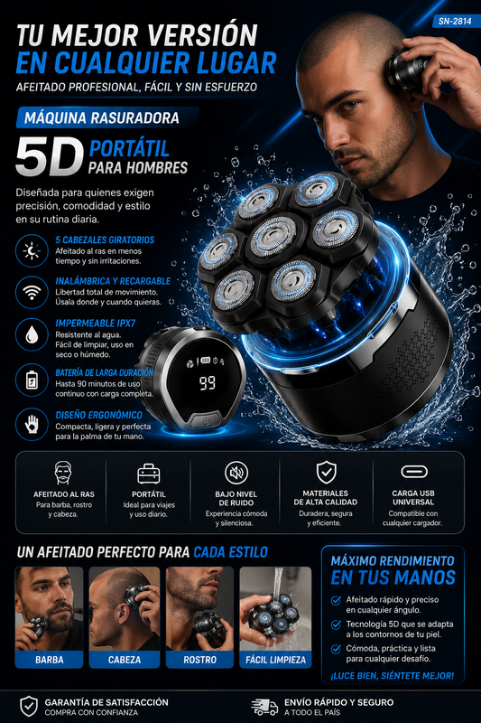 Máquina rasuradora portátil