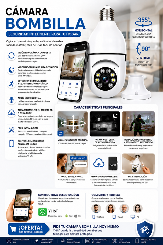 Foco Camara De Seguridad 360