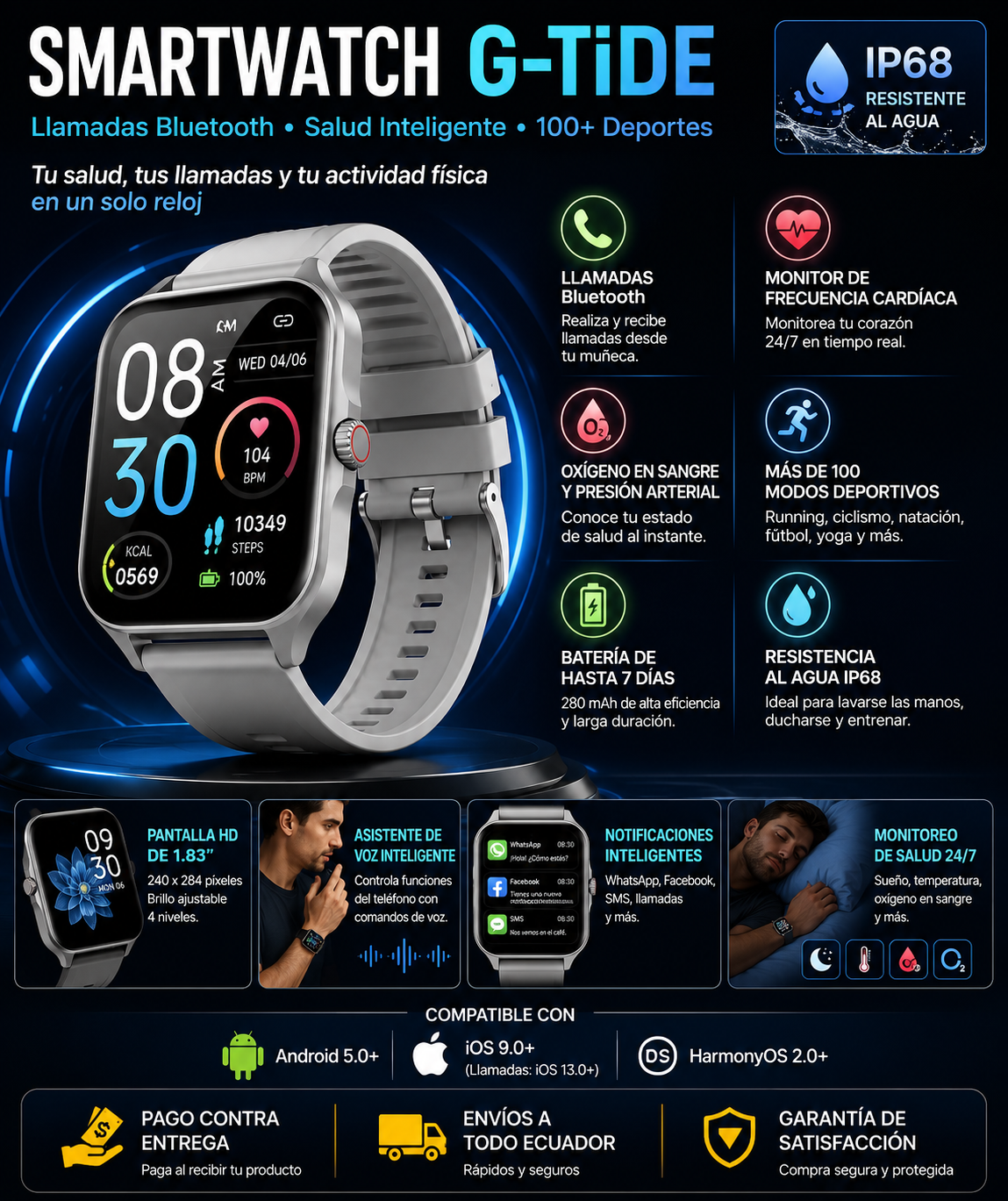 SMARTWATCH Q1 SUMERGIBLE