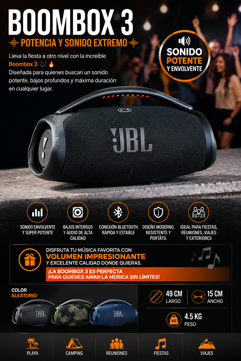 TIPO ORIGINAL BOOMBOX 3 GIGANTE