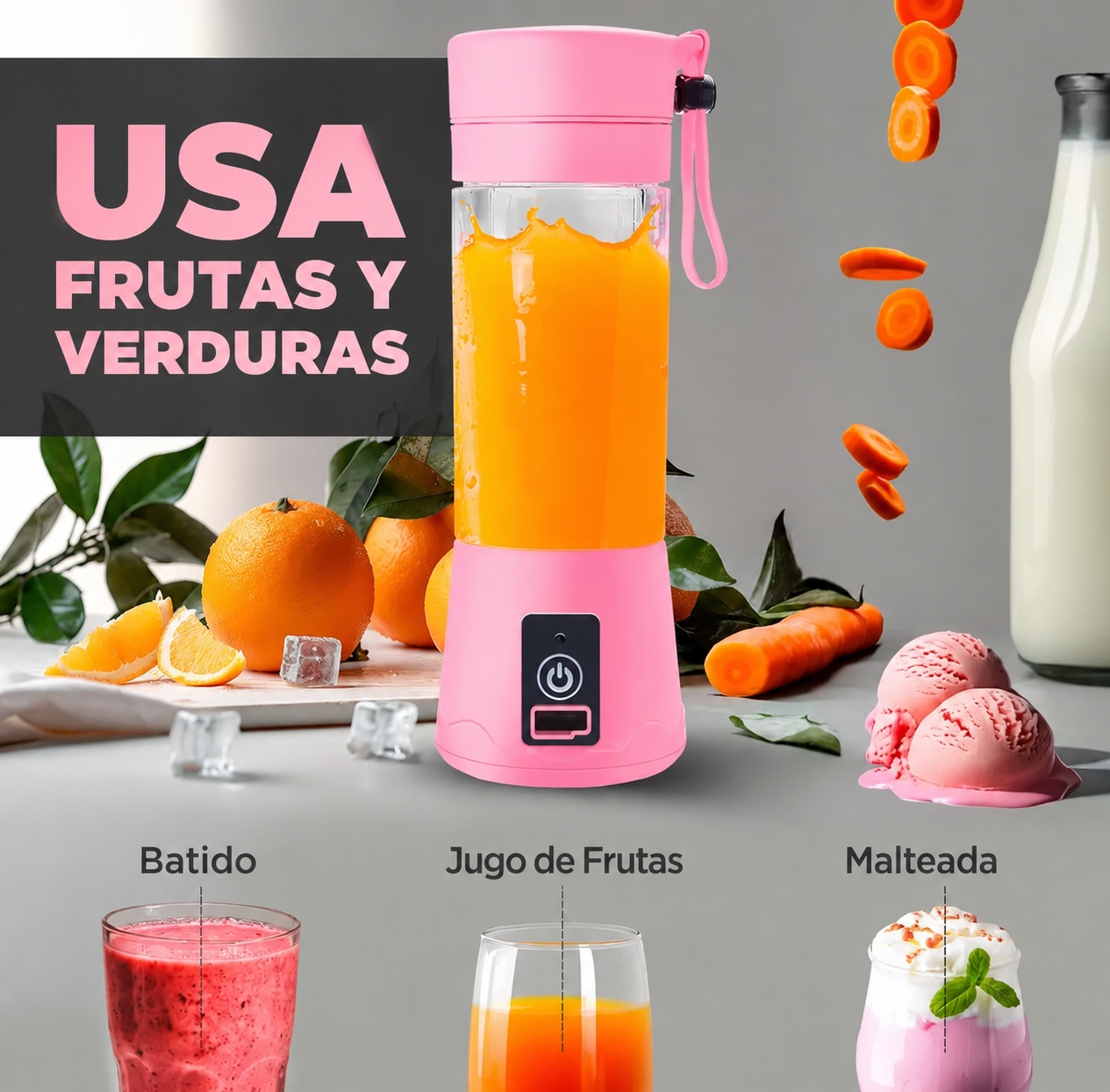 Licuadora Portátil Recargable