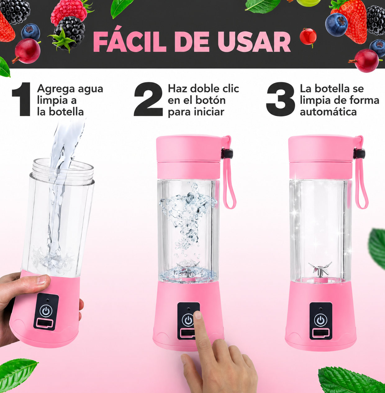 Licuadora Portátil Recargable